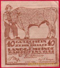 Waidhofen - 10 haléřů - 1920 - hnědá