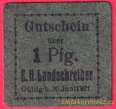 E. H. Landschreiber - 1 pfennig - 1921