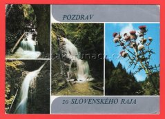 Slovensky Raj, roklina Piecky, terasový vodopád, veľký vodopád, okienkový vodopád