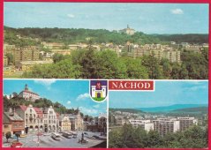Náchod - panorama, náměstí, sídliště