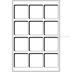 Mincovní plata TAB - na 12 mincí až do 66 mm Ø