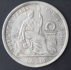 Peru - 1 sol 1869