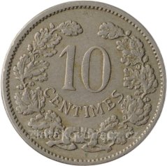 Luxembursko - 10 centimes 1901