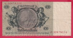 Německo - 50 Reichsmark 30.3.1933 - série G - L - 8 m.č.