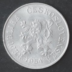 5 haléř 1954