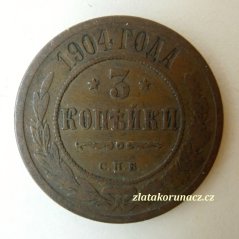 Rusko - 3 kopějka 1904 - S.P.B.
