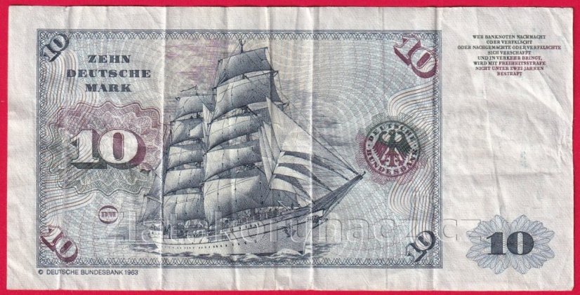 Německo - Západní-10 Mark 1980 CR