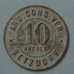 10 Kronen Arb.Cons.Ver. Vápenná