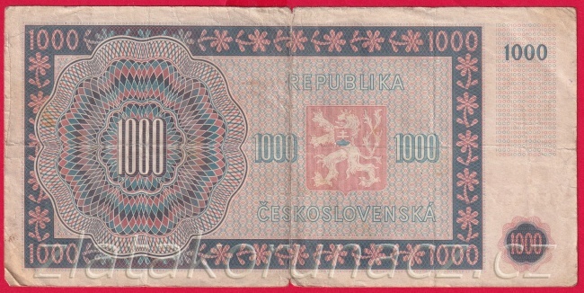 1000 Kčs 1945 11 C