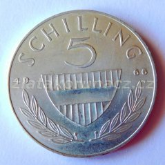 Rakousko - 5 schilling 1966