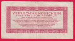 Německo - 10 Reichsmark (wehrmacht) 15.9.1944