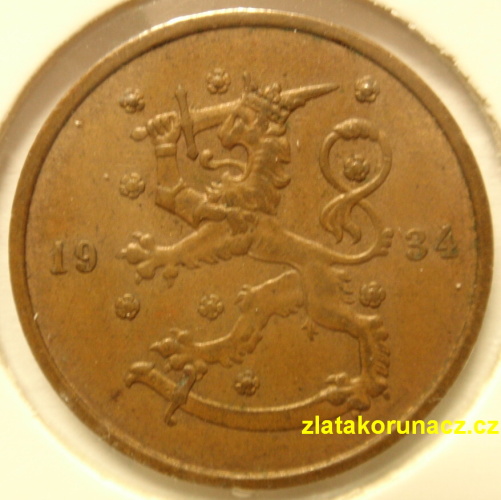 Finsko - 10 penniä  1934