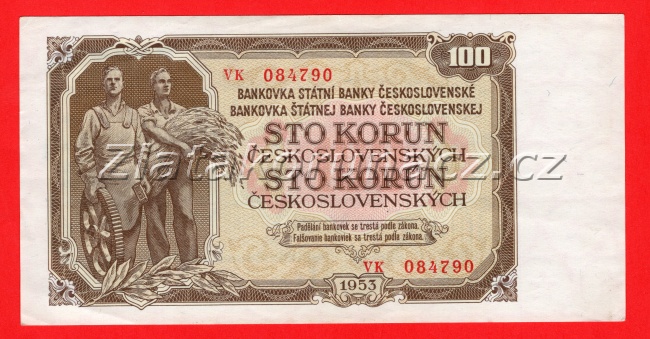 100 Kčs 1953 VK