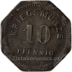 Německo - Bensheim - 10 pfennig 1917
