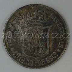 Španělsko - 40 Cents 1865