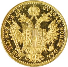 Zlatá mince Rakousko - Uhersko - 1 Dukát 1877