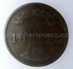 Německo - 2 Reichspfennig 1924 F