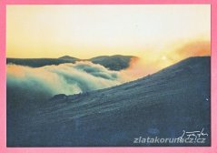 Krkonoše - východ slunce Zlaté návrší