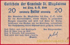 St. Magdalena - 20 haléřů - 1920