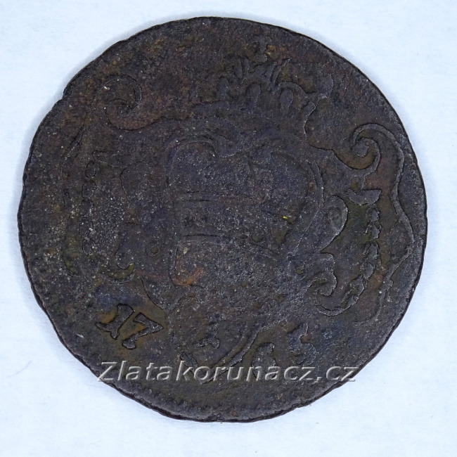 Fenik-1/4 krejcar 1765-varianta II.
