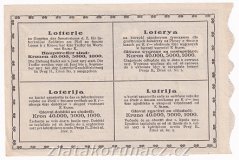 Los - 1 koruna - český pomocný zemský spolek - r.1917
