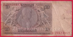 Německo - 20 Reichsmark 22.1.1929 - série Z-B