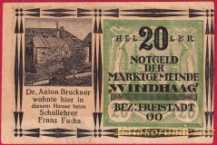 Windhaag - 20 haléřů - 1920