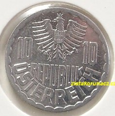 Rakousko - 10 groschen 1997