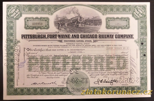 USA - Pittsburgh, Fort Wayne and Chicago Railway Company - 1973