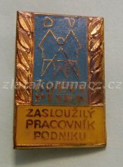 Zasloužilý pracovník podniku Oděvy Písek