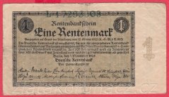 Německo - 1 Rentenmark 1.11.1923 - série L