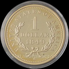 Nejznámější repliky US mincí - 1 dollar 1849 C