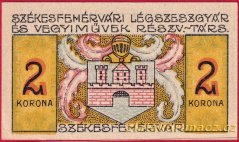 Maďarsko - Székesfehérvár - 2 koruny