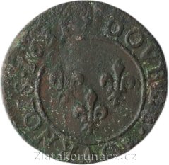 Francie - 2 deniers (Double Tournoise) 1631