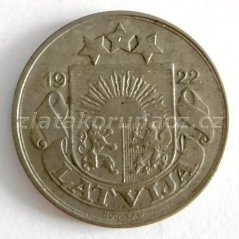 Lotyšsko - 10 santimi 1922