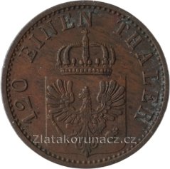 Prusko - 3 pfenninge 1870 A