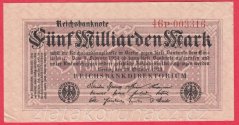 Německo - 5 Milliarden mark 20.10.1923 - série 46p
