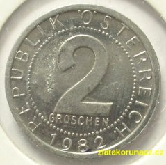 Rakousko - 2 groschen 1982