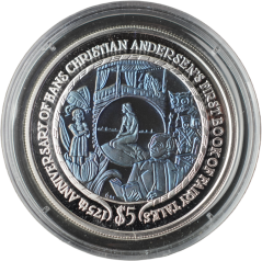 Britské panenské ostrovy - 5 dollars 2010 Hans Christian Andersen - bimetalický