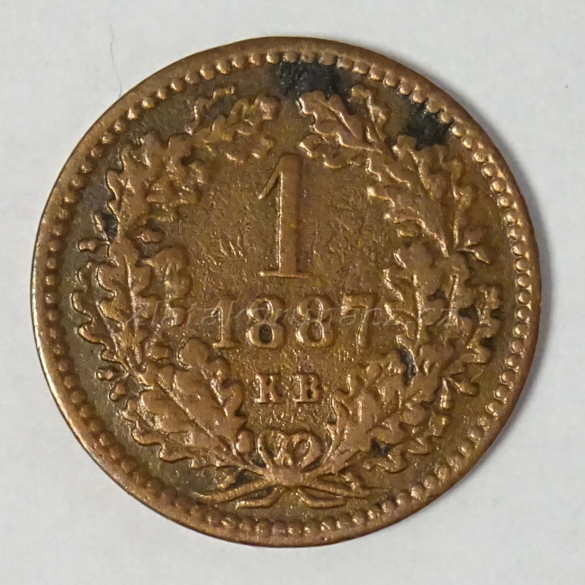 1 krejcar   1887 K.B.