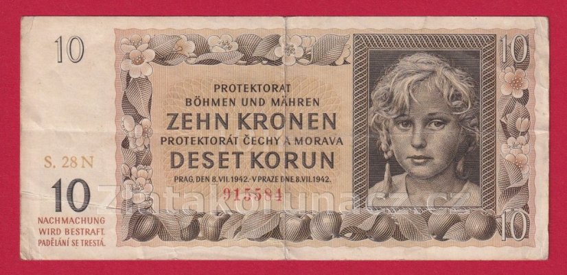 10 Korun 1927 N 28
