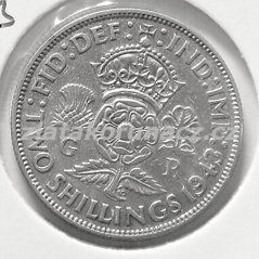 Anglie - 1 florin (2 shillings) 1943