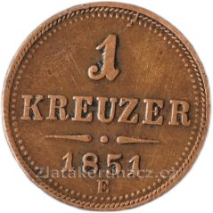 1 krejcar 1851 E