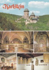 Karlštejn - pohled na hrad, vnitřní výzdoba