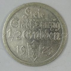 Polsko - Gdaňsk - 1/2 gulden 1923