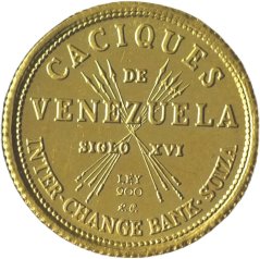Zlatá mince - Venezuela - CACIQUE ORO 1.5GR 1961