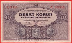 10 korun 1927 s. N 119