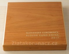 Sada dřevěná 2017 - Slovenské euromince 2017 proof like