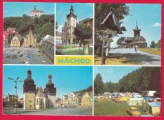 Náchod - zámek, radnice, autokemp Svazarmu v Bělovsi