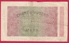 Německo - 20.000 mark 20.2.1923 - série O-HH